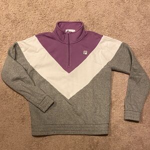 FILA 1990’s style quarter zip sweatshirt Sz. Med